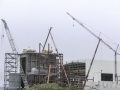 Mobile Cranes Working on Site